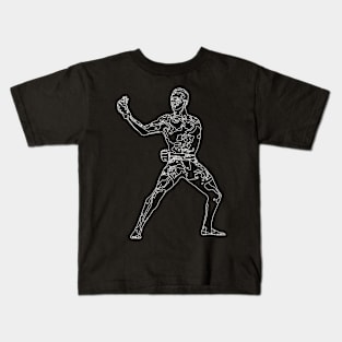 Israel Adesanya Line Art Kids T-Shirt